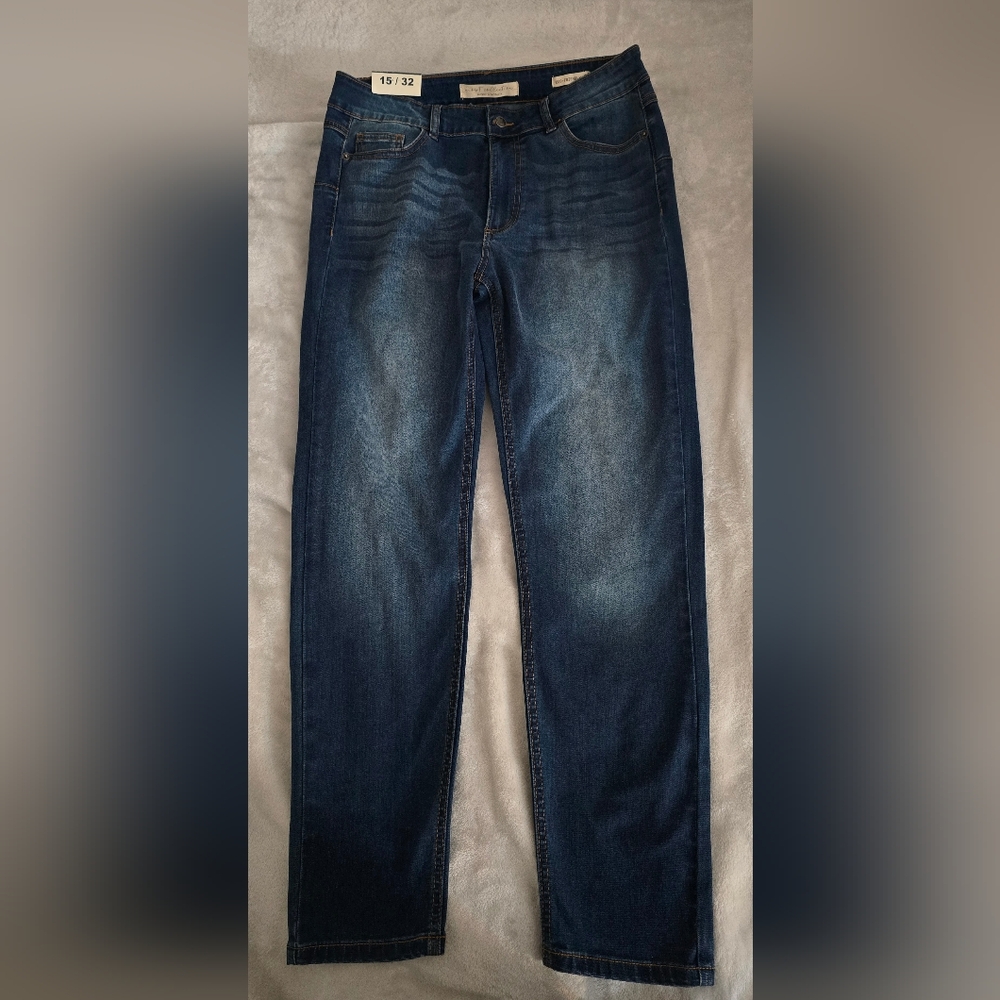 Most Denim Collection Skinny Jeans with Faded Wash